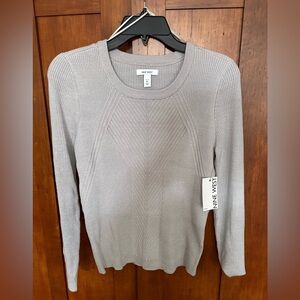 Nine West Metallic Gray Sweater